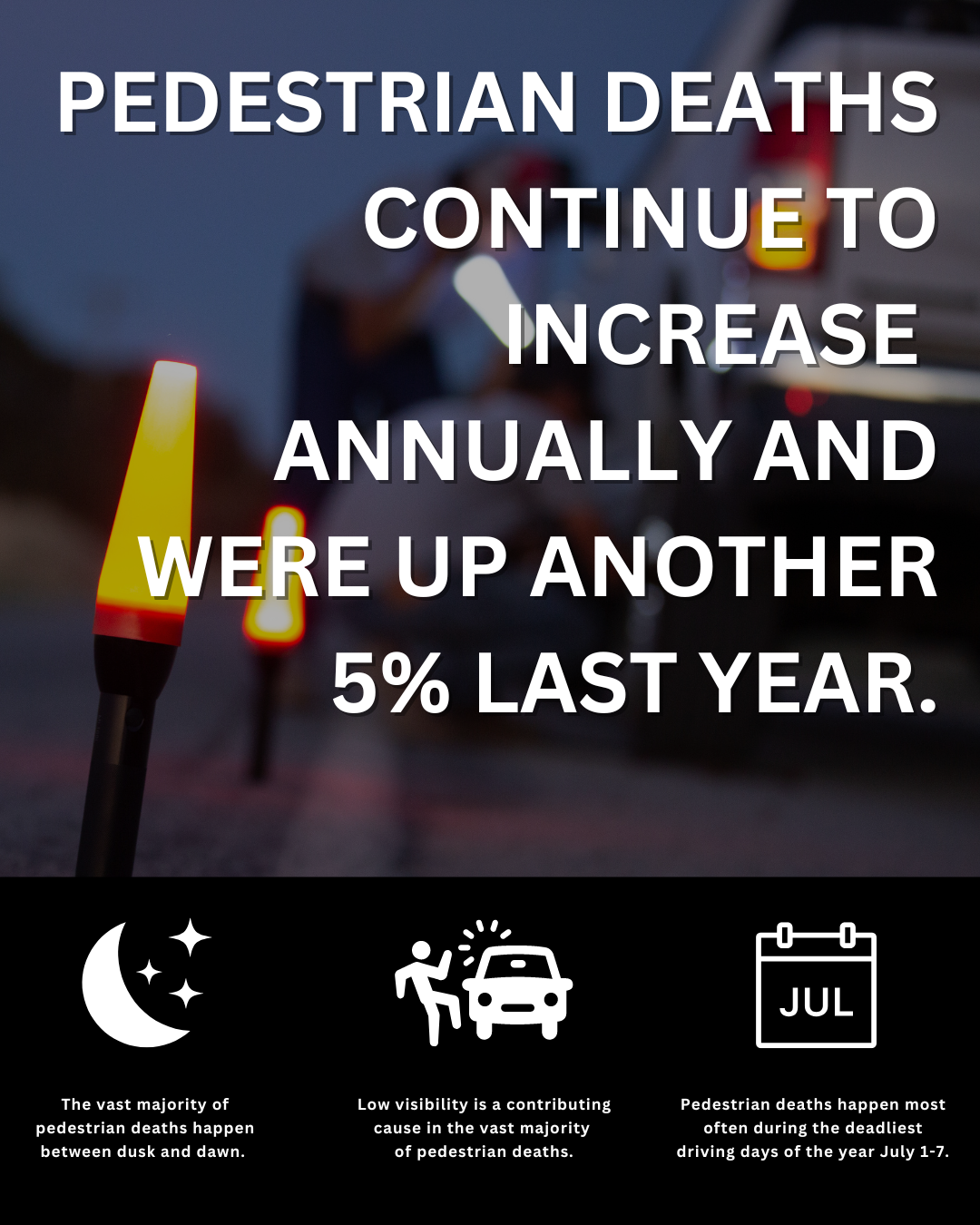 Be Seen, Stay Safe July is National Roadside Traffic Safety Awareness